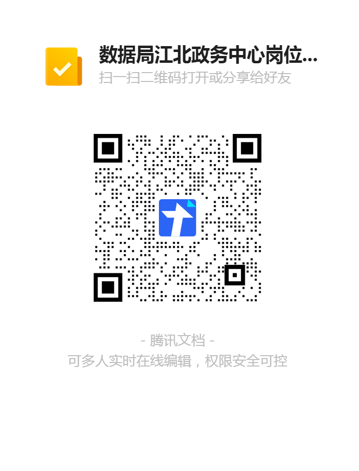 數據局江北政務(wù)中心崗位招聘報名登記表二維碼.png